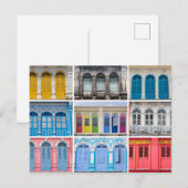 Windows of Old Phuket Town, Thailand Briefkaart (Voorkant / Achterkant)