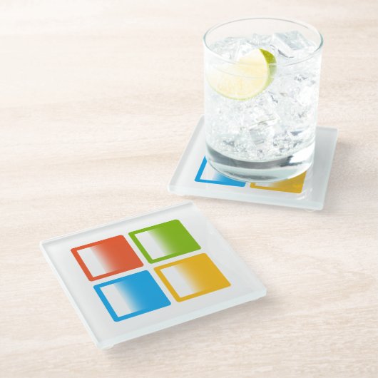Windows OS Microsoft Glazen Onderzetter (Schuin)