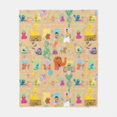 Windows Patroon Sesame Street Fleece Deken (Voorkant)