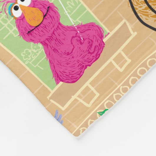 Windows Patroon Sesame Street Fleece Deken (Hoek)