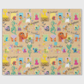 Windows Patroon Sesamstraat Apartement Cadeaupapier (Vlak)