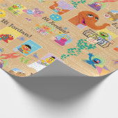 Windows Patroon Sesamstraat Apartement Cadeaupapier (Hoek)