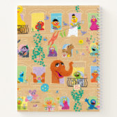 Windows Patroon Sesamstraat Apartement Notitieboek (Achterkant)