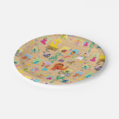 Windows Patroon Sesamstraat Apartement Papieren Bordje (Gekanteld)