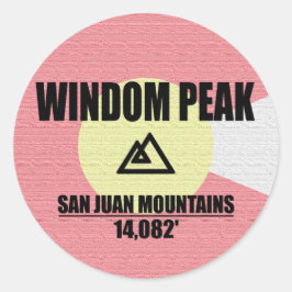 Windows Peak Ronde Sticker