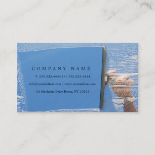 Windows-reinigingsservice voor de Hight Buildings- Visitekaartje