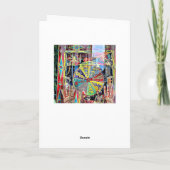 Windows Shoping in NYC-kerstkaart Feestdagen Kaart (Achterkant)