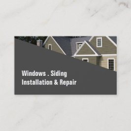 Windows Siding Contractor Construction Visitekaartje
