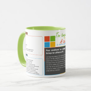 Windows-toetsenbord met mug-sneltoetsen mok