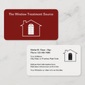 Windows Treatment Services Visitekaartje (Voorkant / Achterkant)