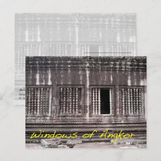 Windows van Angkor Briefkaart (Voorkant / Achterkant)