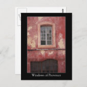 Windows van het Oude Rooddorp van Provence Briefkaart (Voorkant / Achterkant)