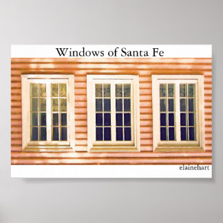 Windows van Santa Fe Poster