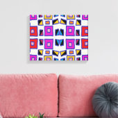 Windows van verwachting canvas afdruk (Insitu (Woonkamer))