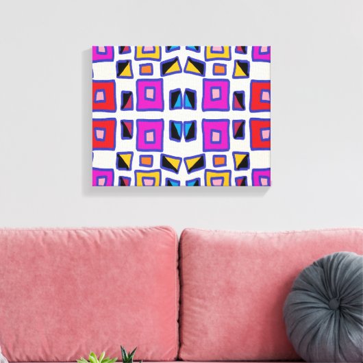 Windows van verwachting canvas afdruk (Insitu (Woonkamer))