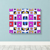 Windows van verwachting canvas afdruk (Insitu (Houten vloer))