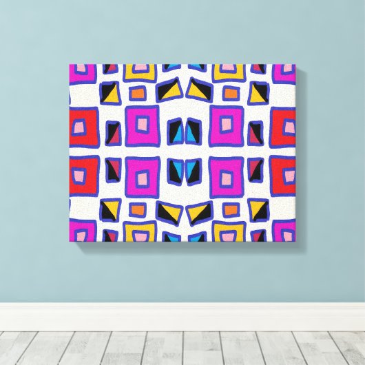 Windows van verwachting canvas afdruk (Insitu (Houten vloer))