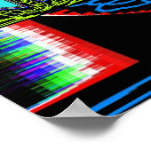 Windows voor vierkant vredesgebaar poster (Hoek)