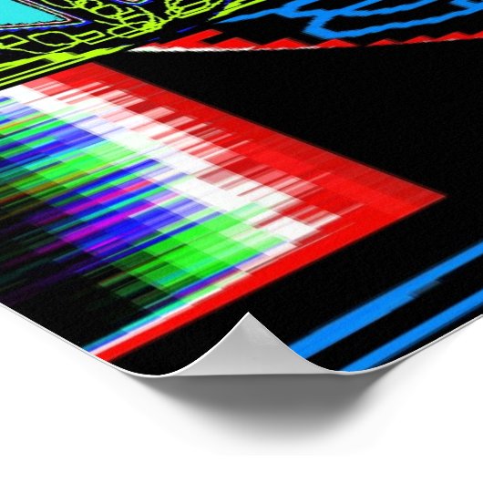 Windows voor vierkant vredesgebaar poster (Hoek)