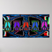 Windows voor vierkant vredesgebaar poster (Voorkant)