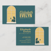 Windows Vrouwenleesboek Visitekaartje (Voorkant / Achterkant)