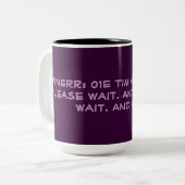 Windows Wait-foutcode Tweekleurige Koffiemok (Voorkant links)