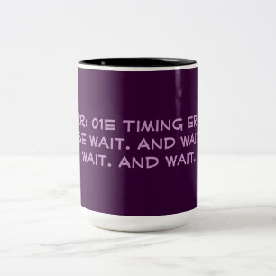 Windows Wait-foutcode Tweekleurige Koffiemok