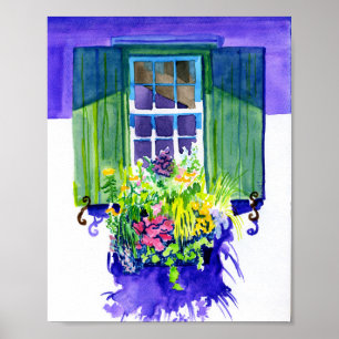Windows-waterverf Poster