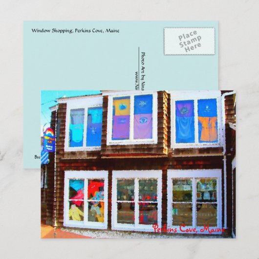 Windows Winkelen, Perkins Cove, Briefkaart (Voorkant / Achterkant)