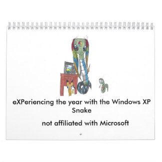 Windows XP-slang 2017-kalender Kalender