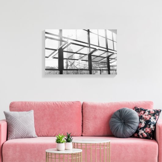 Windows-, zwarte en witte foto's (Canvas) Canvas Afdruk (Insitu (Woonkamer))