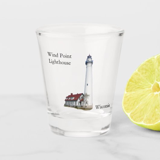 Windpunt Vuurtoren schot glas (Voorkant)