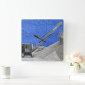 windrig van de Northwest Crane Operator Vierkante Klok (Huis)