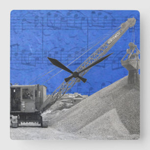 windrig van de Northwest Crane Operator Vierkante Klok