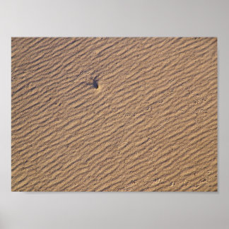 Windrimpels in Zand VI - Kleur verzadigd Poster