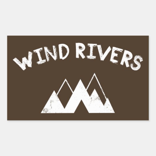 Windrivieren Rechthoekige Sticker (Voorkant)