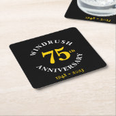 Windrush 75th Jubileum Kartonnen Onderzetters (Schuin)