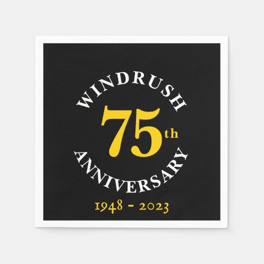 Windrush 75th Jubileum Paper Servet (Voorkant)