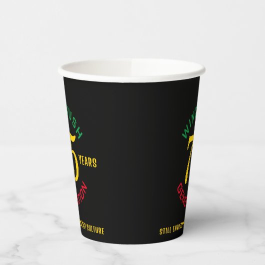 Windrush 75th Jubileum Papieren Bekers (Links)