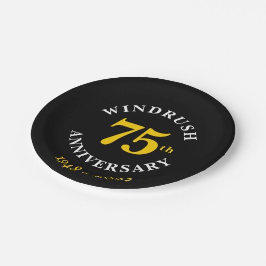 Windrush 75th Jubileum Papieren Bordje (Gekanteld)