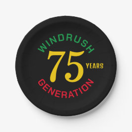 Windrush 75th Jubileum Papieren Bordje