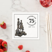 Windrush 75th Jubileum Statue Paper Servet (Insitu)