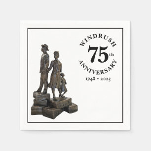 Windrush 75th Jubileum Statue Paper Servet