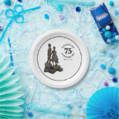 Windrush 75th Jubileum Statue Papieren Bordje (Feest)