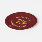 Windrush Generation 75th Jubileum Papieren Bordje (Gekanteld)