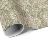 Windrush Olijf Bloemige Vintage Inpakpapier (Rol Hoek)