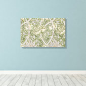 Windrush Pattern (door William Morris) Canvas Afdruk (Insitu (Houten vloer))