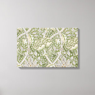 Windrush Pattern (door William Morris) Canvas Afdruk