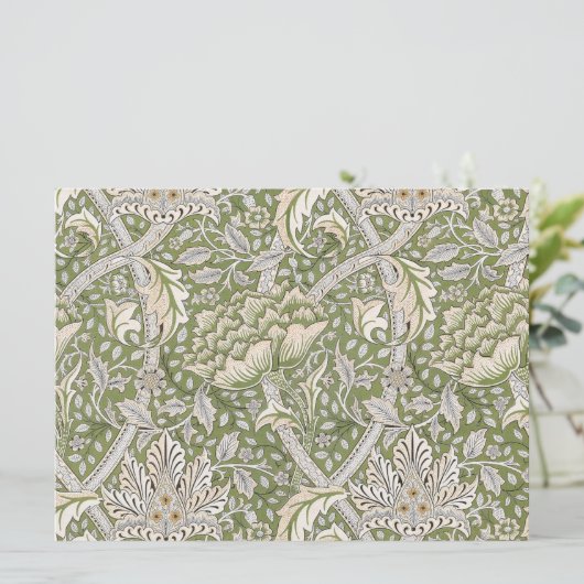 Windrush Pattern (door William Morris) Kaart (Staand voorkant)