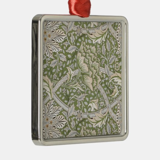 Windrush Pattern (door William Morris) Metalen Ornament (Rechts)